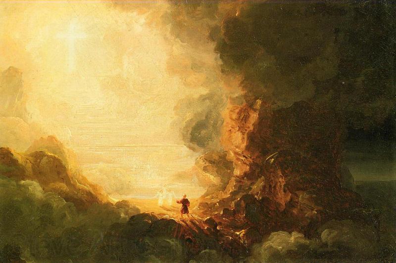 Thomas Cole The Cross and the World Spain oil painting art